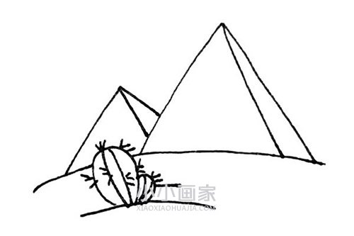 彩色金字塔简笔画画法图片步骤步骤5