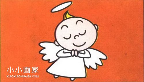 绘本故事卡通小天使简笔画画法图片步骤
