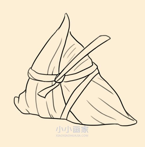 端午节粽子简笔画画法图片步骤步骤6