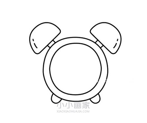 粉红小闹钟简笔画画法图片步骤步骤5
