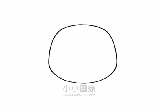 可爱的小熊姑娘简笔画画法图片步骤步骤2