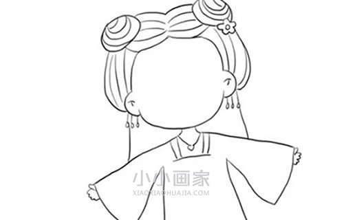 花千骨简笔画画法图片步骤步骤4