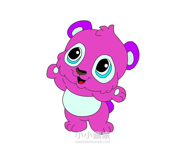 绘本故事天真小熊简笔画画法图片步骤