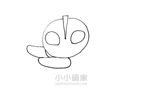 飞行的奥特曼简笔画画法图片步骤步骤4