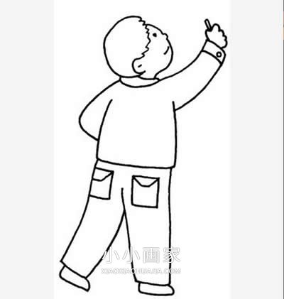 绘本故事拿粉笔上课的老师简笔画画法图片步骤