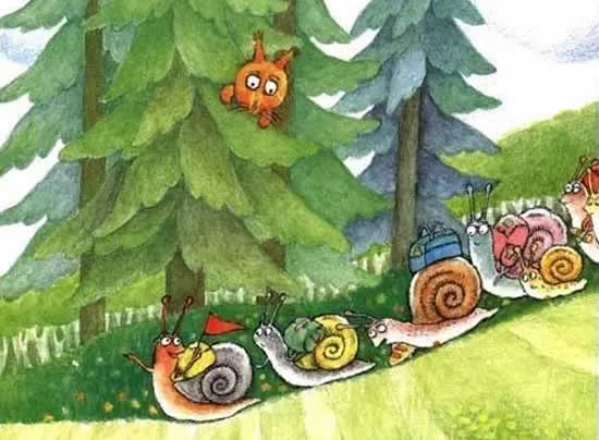 儿童故事 《一百只蜗牛(snail)去旅行》