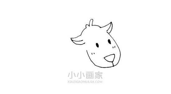 卡通驯鹿简笔画画法图片步骤步骤4