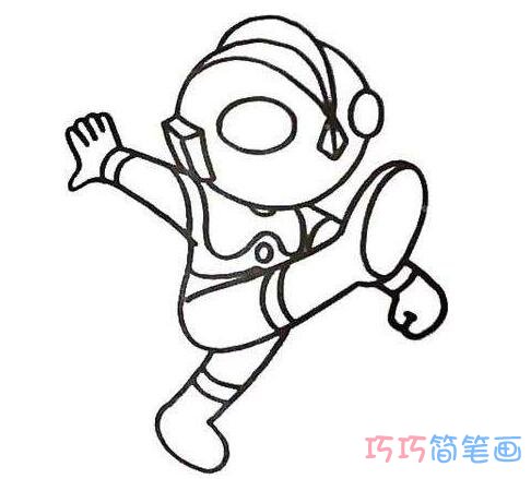 关于奥特曼的简笔画图片 怎么画奥特曼图片步骤1