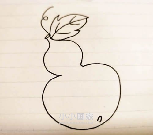 绘本故事黑白葫芦简笔画画法图片步骤