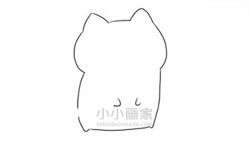 可爱小狸猫简笔画画法图片步骤步骤4