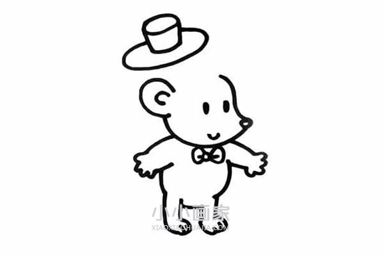 小小刺猬先生简笔画画法图片步骤步骤4