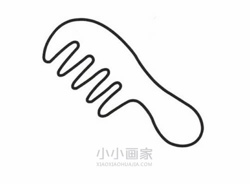 可爱彩色梳子简笔画画法图片步骤步骤3
