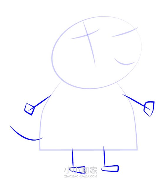 斑马佐伊的妈妈简笔画画法图片步骤步骤3