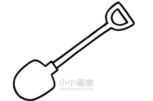 彩色铲子简笔画画法图片步骤步骤4