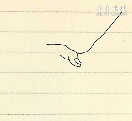 手牵手简笔画画法图片步骤步骤4