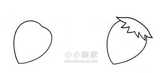 简单草莓简笔画画法图片步骤步骤1