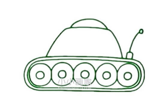 可爱坦克简笔画画法图片步骤步骤6