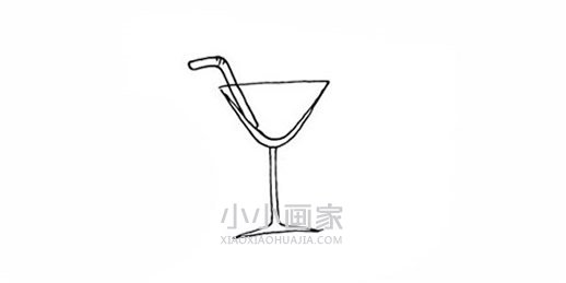 彩色果汁饮料简笔画画法图片步骤步骤4