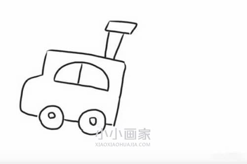 跑动火车简笔画画法图片步骤步骤3