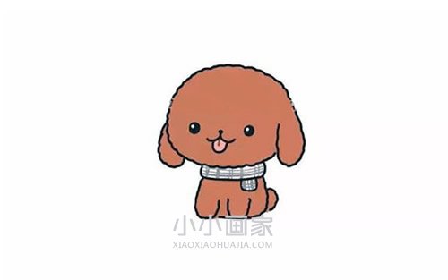 绘本故事彩色小泰迪简笔画画法图片步骤