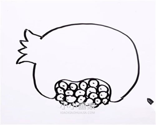 树上的石榴简笔画画法图片步骤步骤4