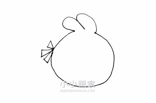小红鸟简笔画画法图片步骤步骤4