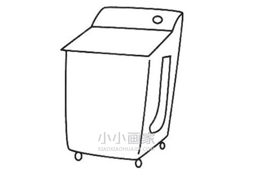 简单洗衣机简笔画画法图片步骤步骤1