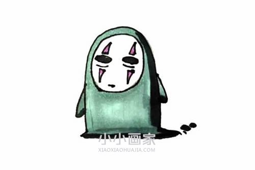 无脸男简笔画画法图片步骤步骤1