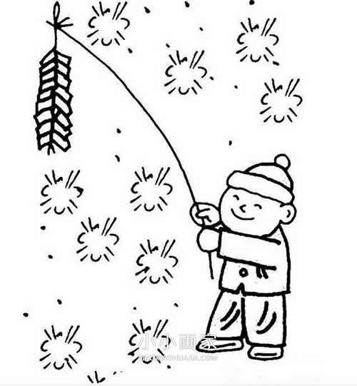 迎新年简笔画画法图片步骤步骤2