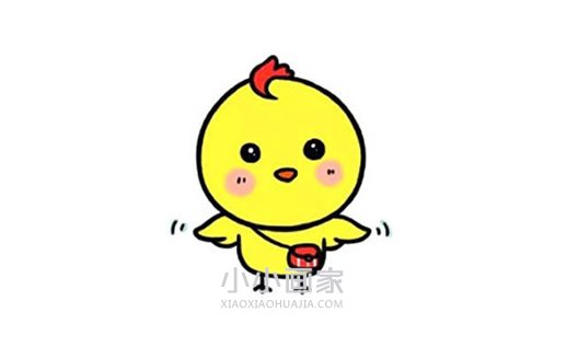 绘本故事可爱小黄鸡简笔画画法图片步骤