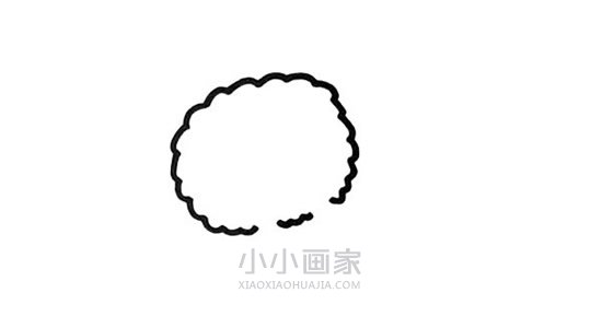 白色猫咪简笔画画法图片步骤步骤2