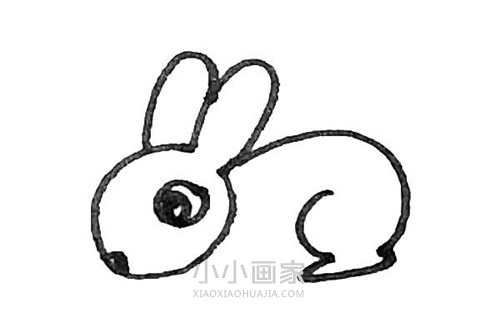 小白兔简笔画画法图片步骤步骤6