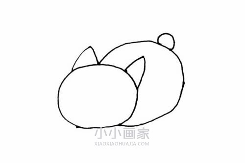 可爱小猫简笔画画法图片步骤步骤4