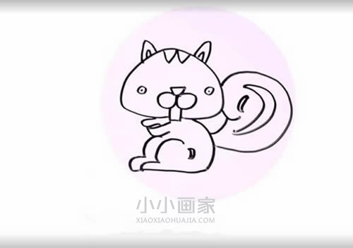 绘本故事简单松鼠简笔画画法图片步骤