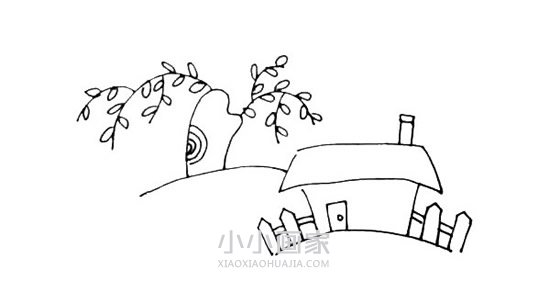 山间小房子简笔画画法图片步骤步骤5