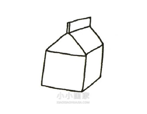 盒装牛奶简笔画画法图片步骤步骤4