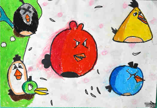 绘本故事儿童卡通漫画愤怒的小鸟-6周岁