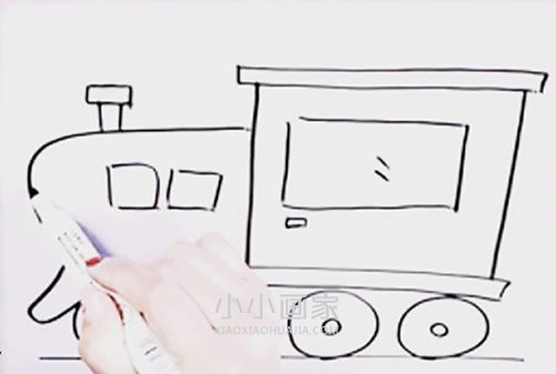 简单火车头简笔画画法图片步骤步骤6