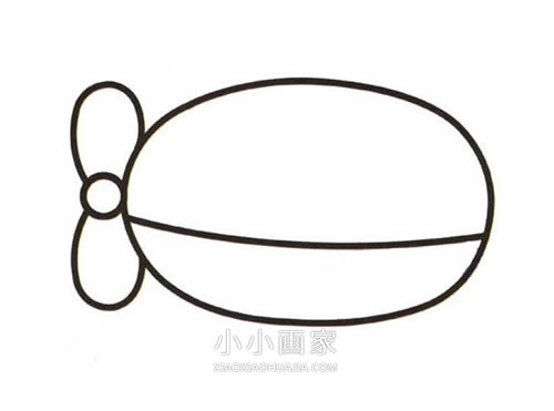 彩色潜水艇简笔画画法图片步骤步骤3