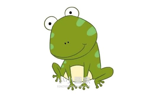 绘本故事卡通小青蛙简笔画画法图片步骤