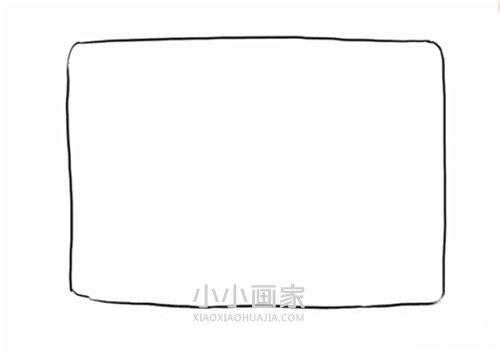 老式电视机简笔画画法图片步骤步骤2