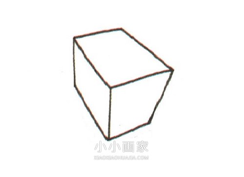 彩色魔方简笔画画法图片步骤步骤3