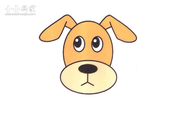 乖乖的小狗狗简笔画画法图片步骤步骤1