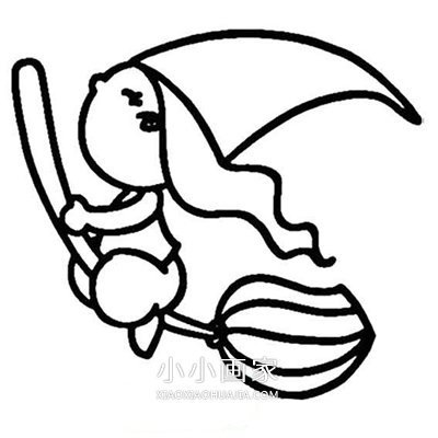 万圣节可爱卡通简笔画画法图片步骤步骤3