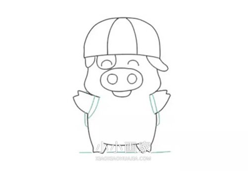 可爱麦兜简笔画画法图片步骤步骤9
