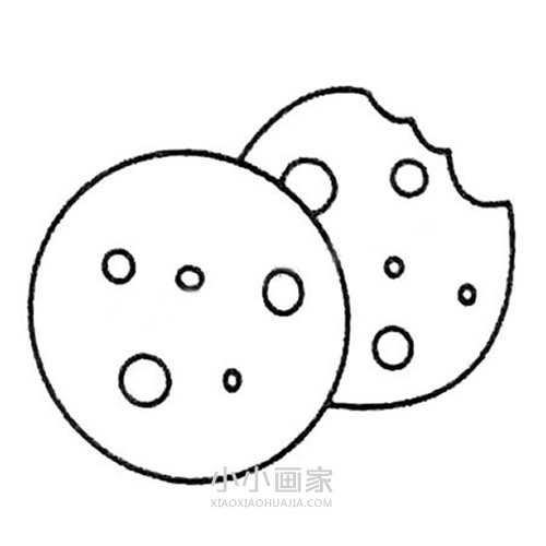 绘本故事简单曲奇饼干简笔画画法图片步骤