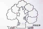 绘本故事植树节大树简笔画画法图片步骤