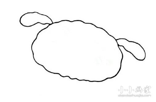 蜡笔小新小白简笔画画法图片步骤步骤3