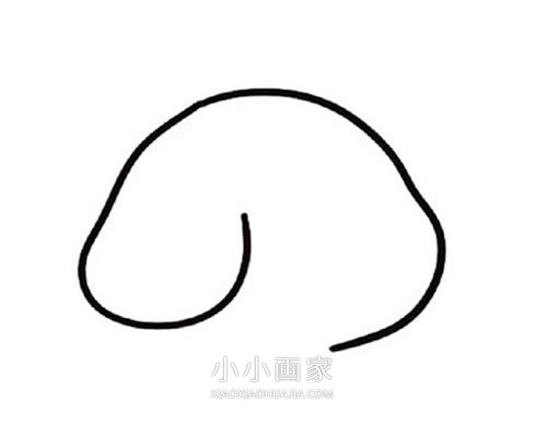 卡通小黄狗简笔画画法图片步骤步骤2