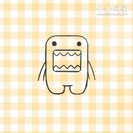 可爱多魔君简笔画画法图片步骤步骤8